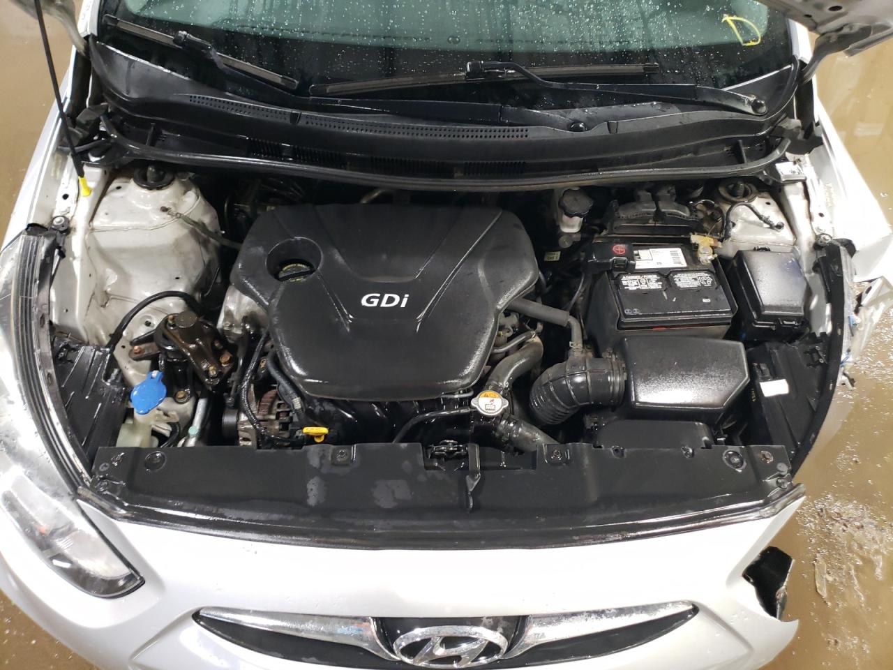 2013 Hyundai Accent VIN KMHCT4AE3DU391015 Copart auction photo, front end / minor dent/scratches damage thumbnail 11