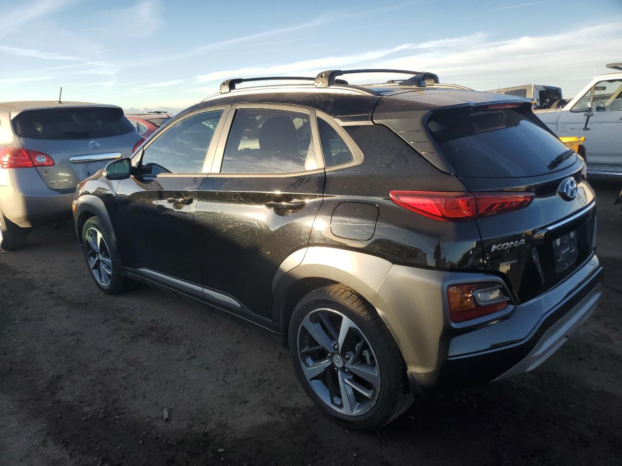 2021 Hyundai Kona VIN KM8K3CA55MU600597 Copart auction photo, side damage thumbnail 2