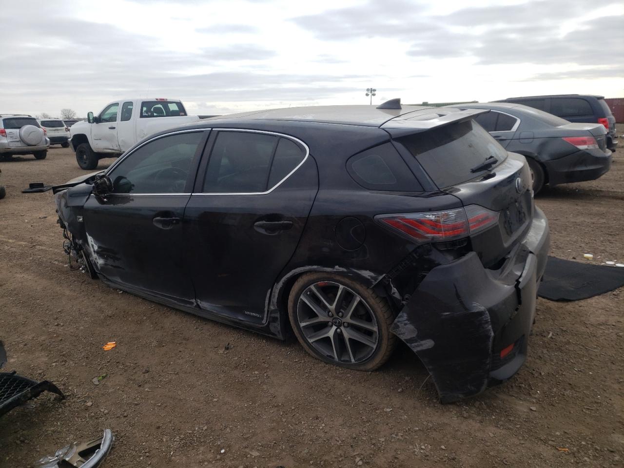 2014 Lexus CT VIN JTHKD5BH6E2184495 Copart auction photo, front end / rear end damage thumbnail 2