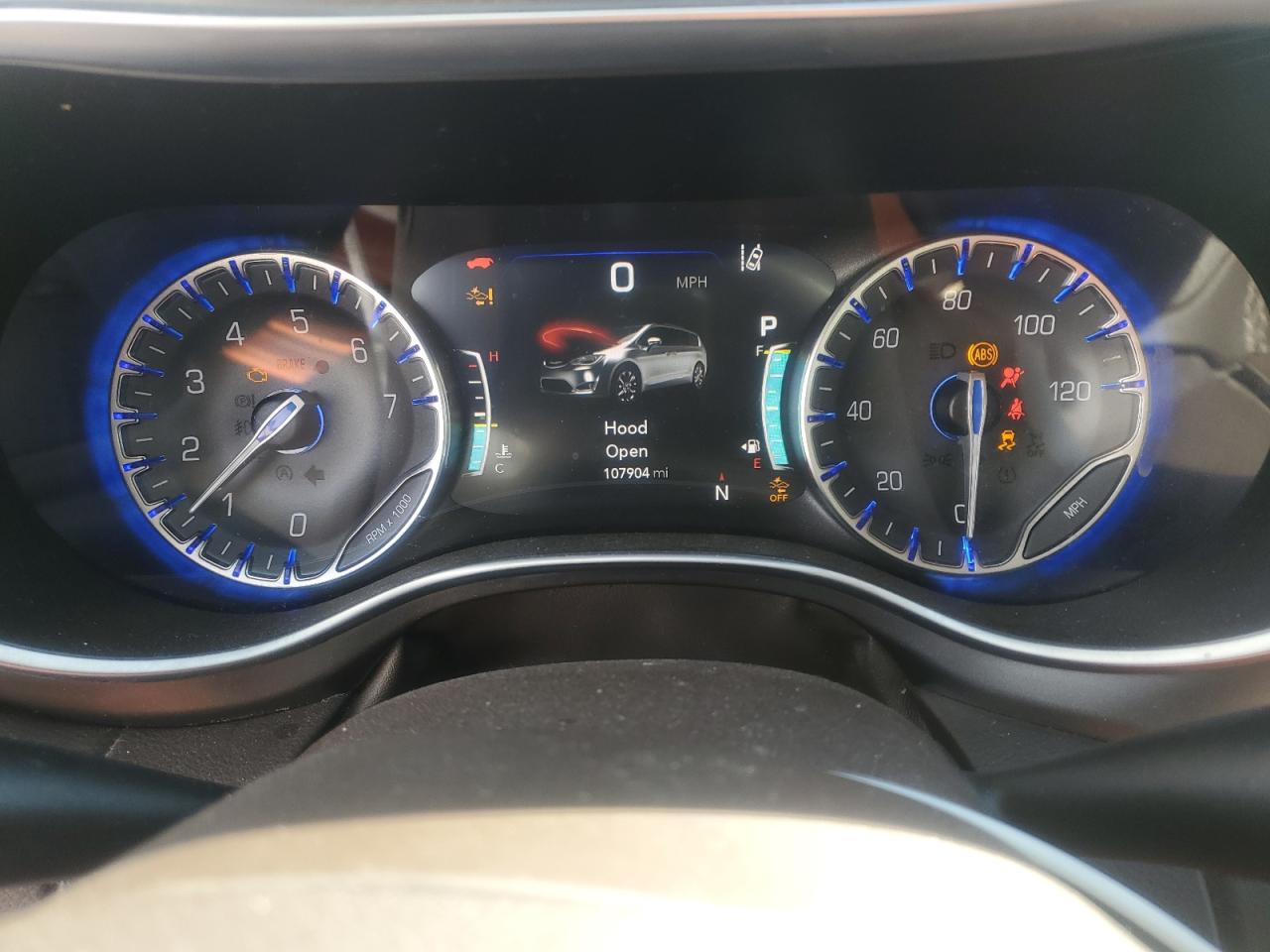 2017 Chrysler Pacifica VIN 2C4RC1EG7HR627936 Copart auction photo, rear end damage thumbnail 9