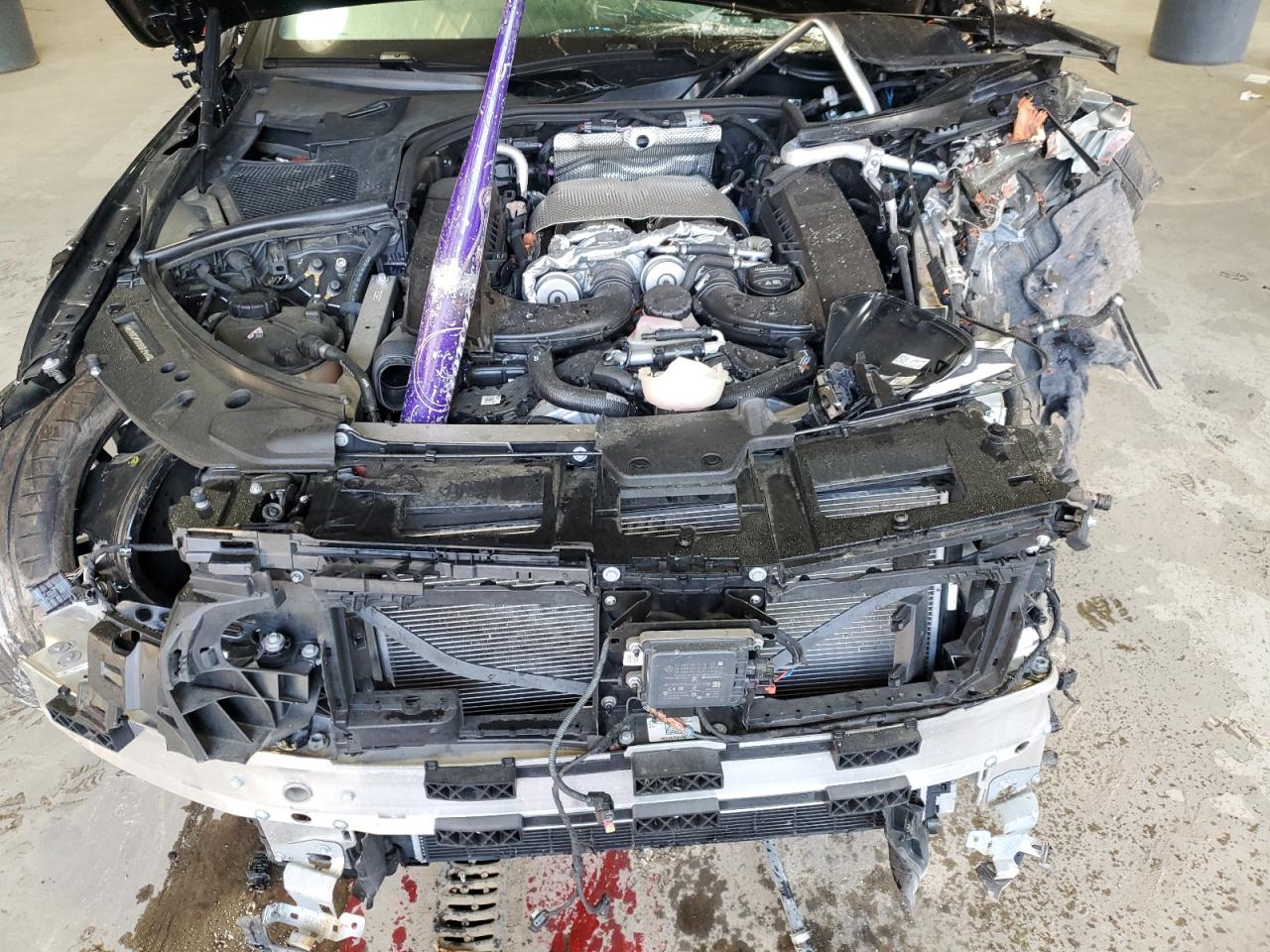 2022 Mercedes-Benz S-klasse VIN W1K6G7GB9NA144935 Copart auction photo, front end damage thumbnail 11