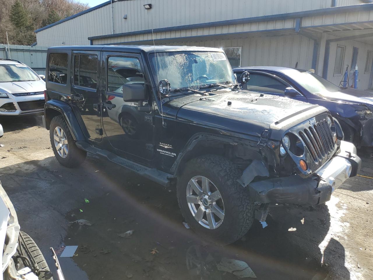 2013 Jeep Wrangler VIN 1C4BJWEG8DL602972 Copart auction photo, front end / side damage thumbnail 4