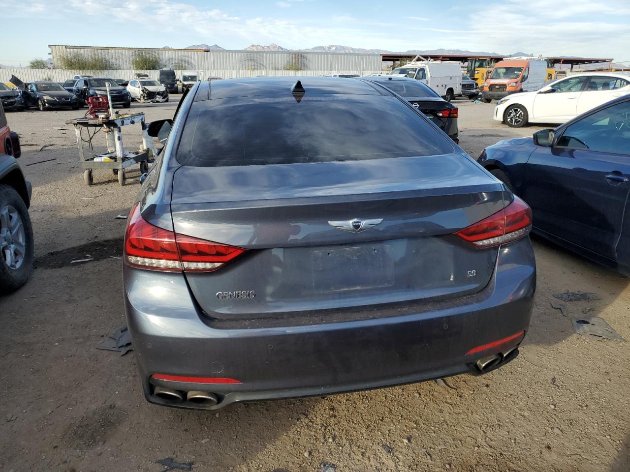 2015 Hyundai Genesis VIN KMHGN4JF5FU068253 Copart auction photo, side / undercarriage damage thumbnail 6