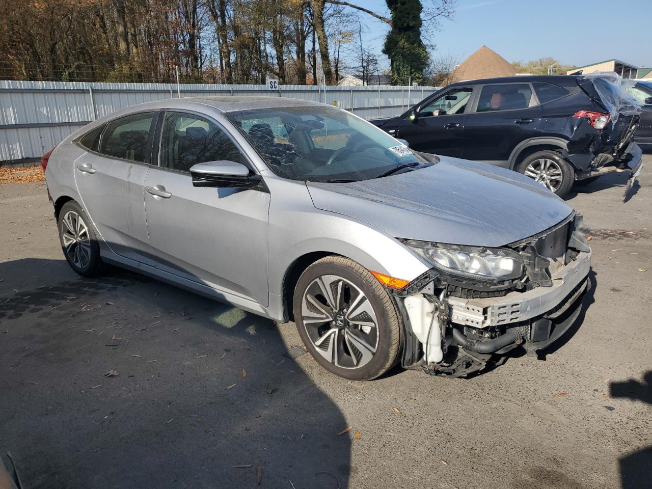 2016 Honda Civic VIN 19XFC1F3XGE217758 Copart auction photo, front end / rear end damage thumbnail 4