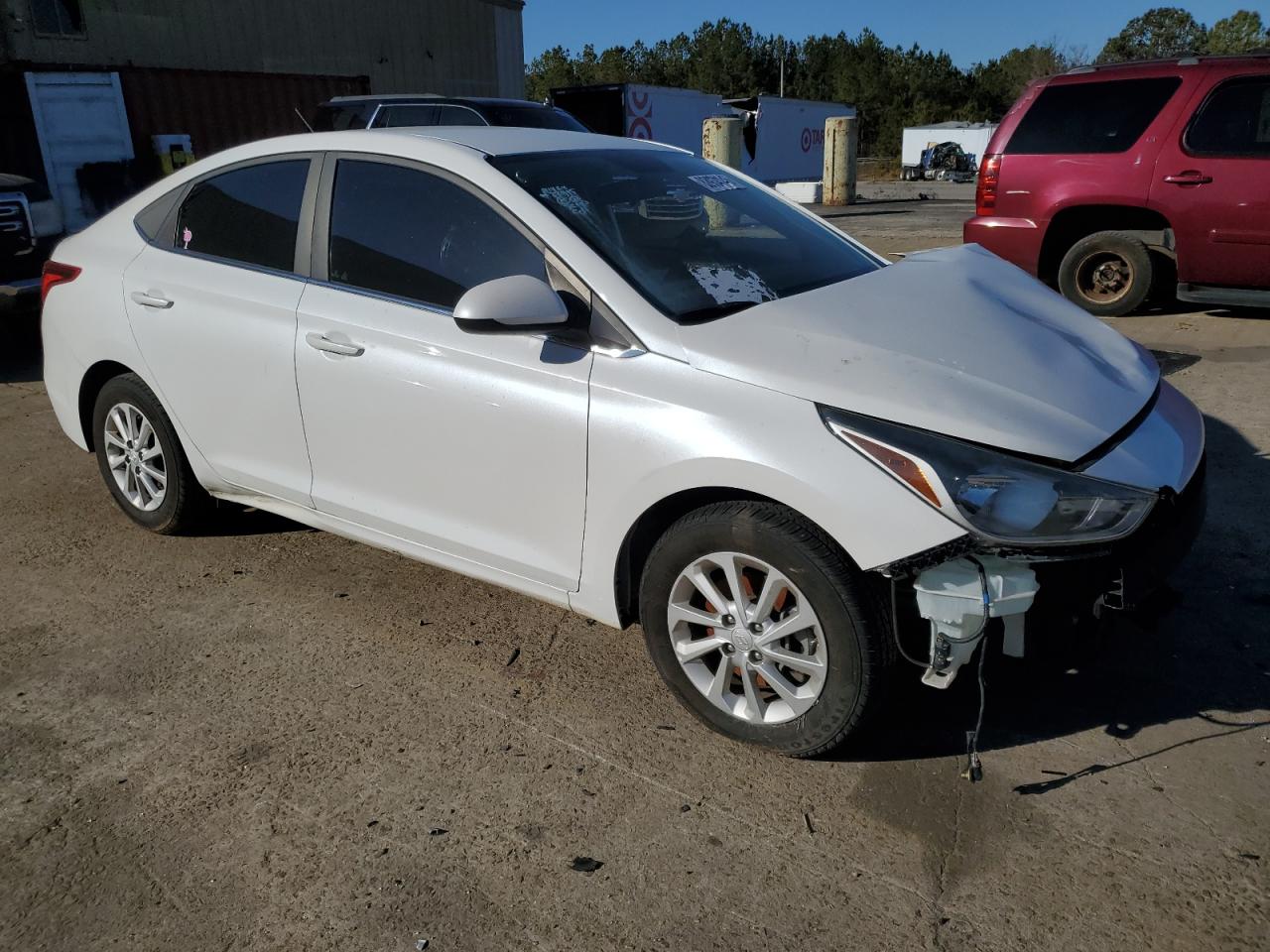2019 Hyundai Accent VIN 3KPC24A33KE072795 Copart auction photo, all over damage thumbnail 4