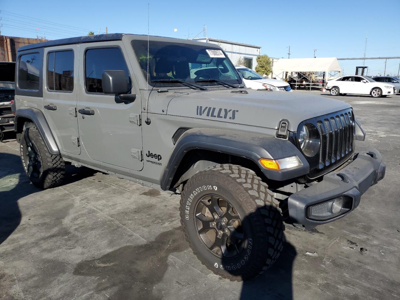 2020 Jeep Wrangler VIN 1C4HJXDG5LW348507 Copart auction photo, rear end damage thumbnail 4