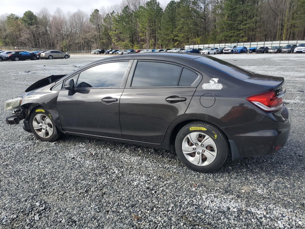 2013 Honda Civic VIN 19XFB2F56DE017840 Copart auction photo, front end damage thumbnail 2