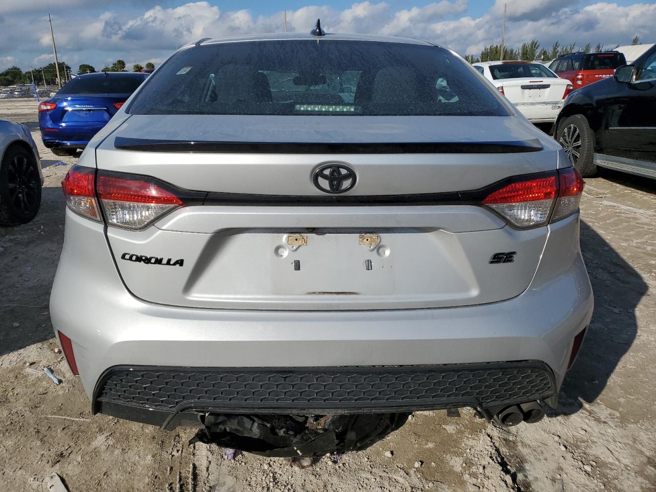 2020 Toyota Corolla VIN 5YFS4RCE6LP030154 Copart auction photo, front end / rear end damage thumbnail 6