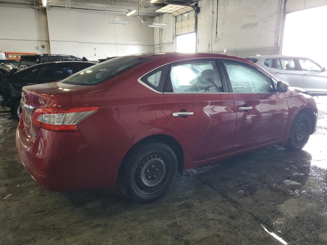 2014 Nissan Sentra VIN 3N1AB7AP7EY248216 Copart auction photo, burn damage thumbnail 3