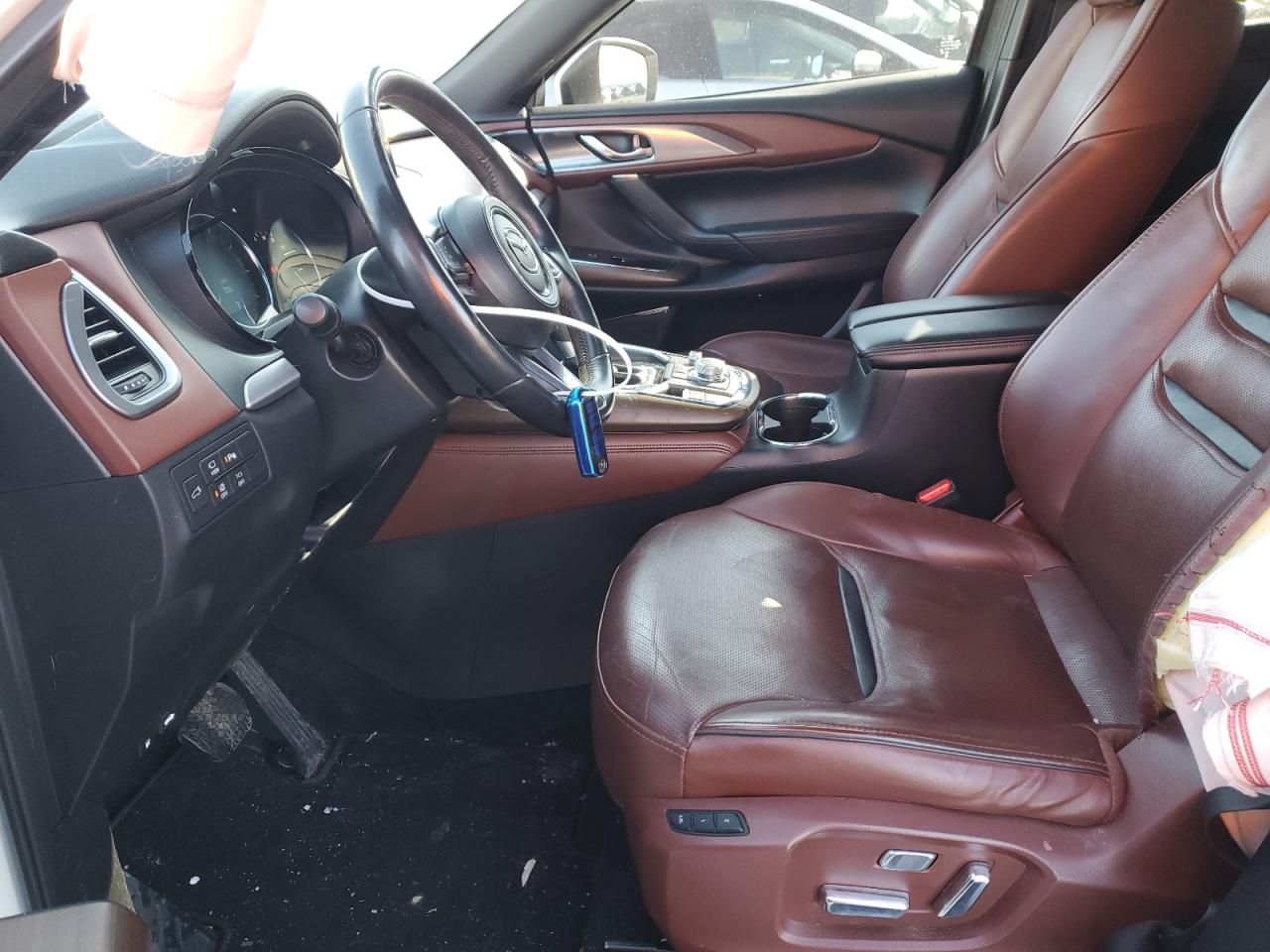 2019 Mazda CX-9 VIN JM3TCBEY8K0310020 Copart auction photo, front end / side damage thumbnail 7
