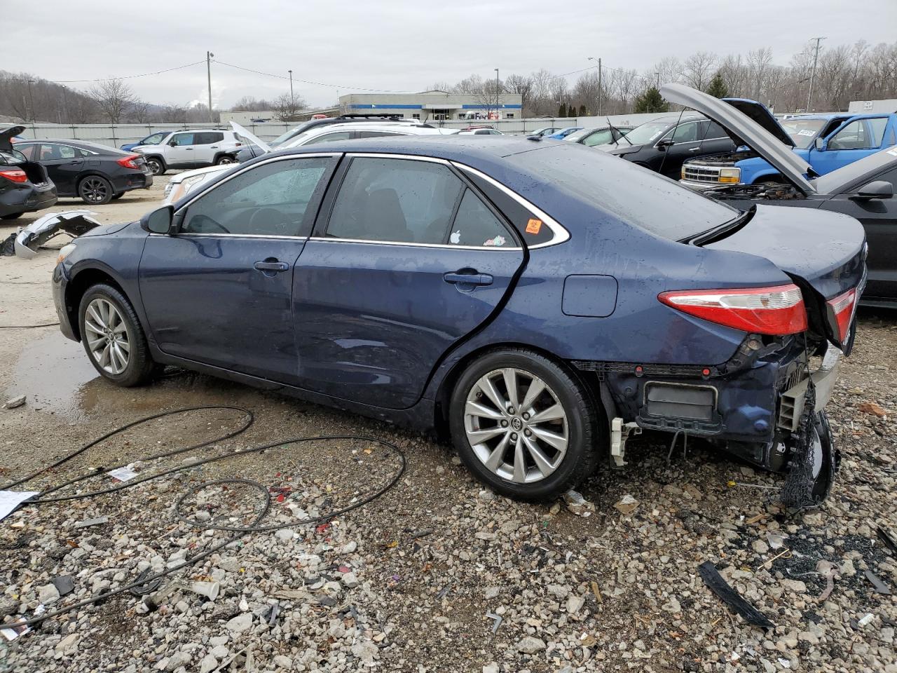 2016 Toyota Camry VIN 4T1BF1FKXGU536636 Copart auction photo, side / rear end damage thumbnail 2