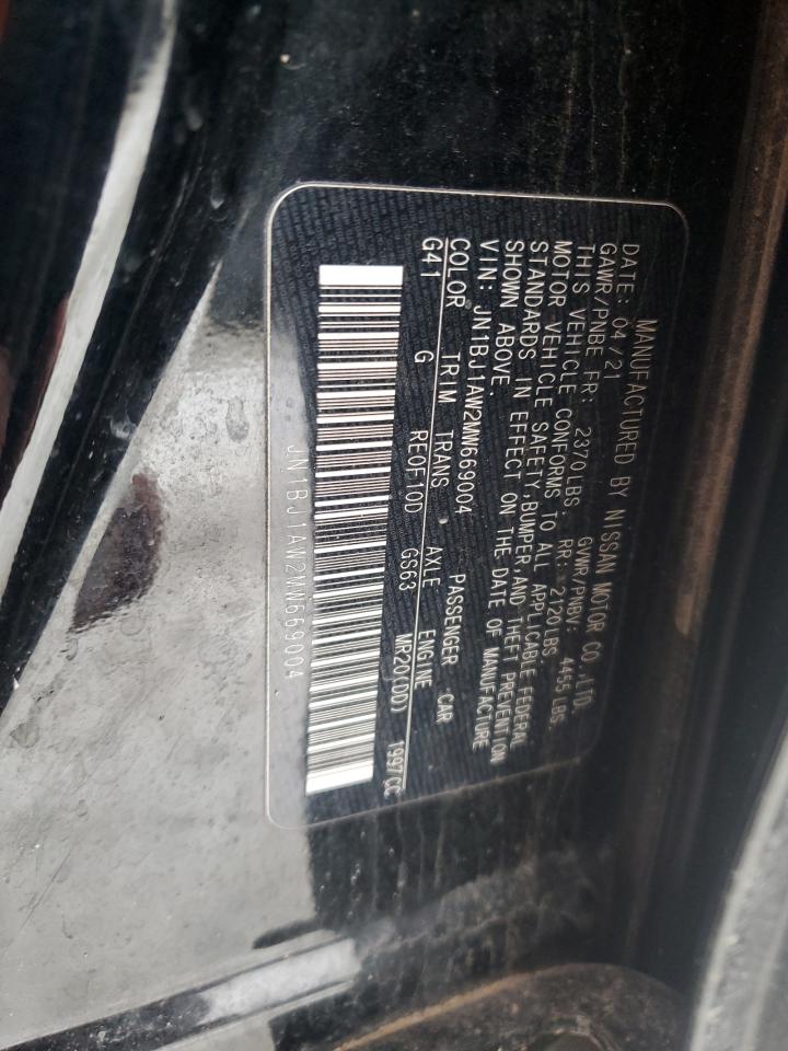 2021 Nissan Rogue VIN JN1BJ1AW2MW669004 Copart auction photo, front end damage thumbnail 13
