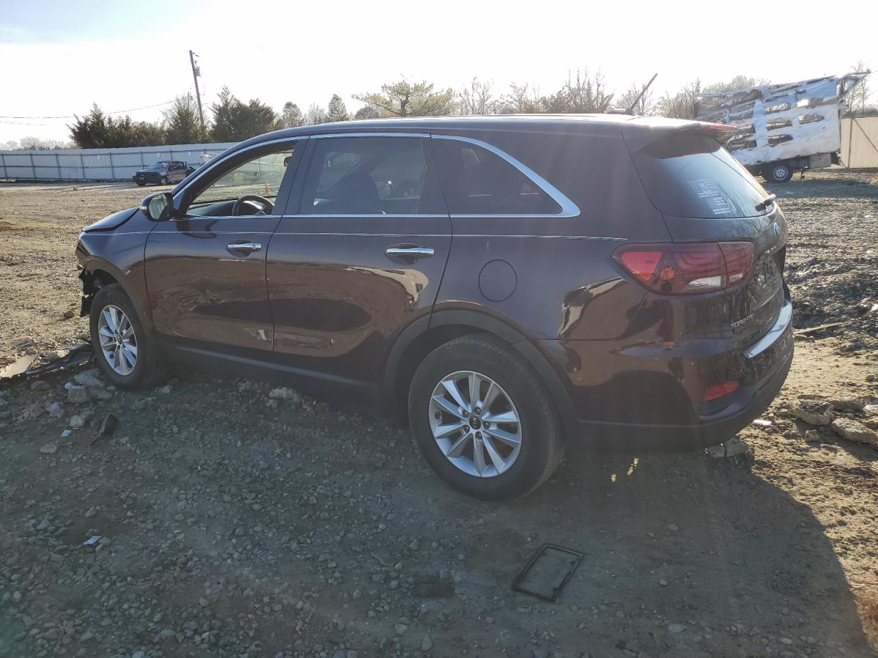 2019 KIA Sorento VIN 5XYPG4A3XKG448754 Copart auction photo, front end / undercarriage damage thumbnail 2