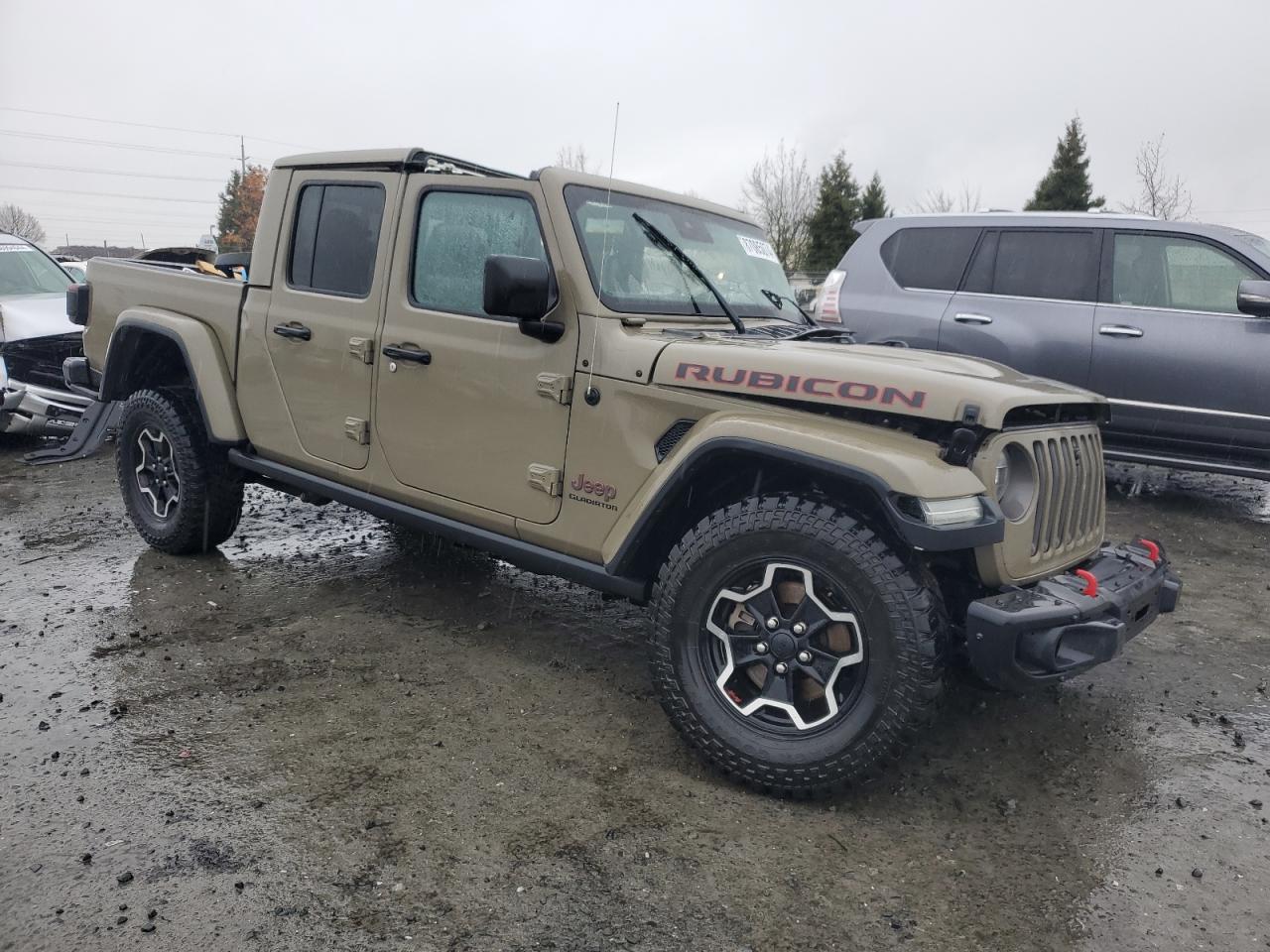 2020 Jeep Gladiator VIN 1C6JJTBGXLL195127 Copart auction photo, rollover damage thumbnail 4
