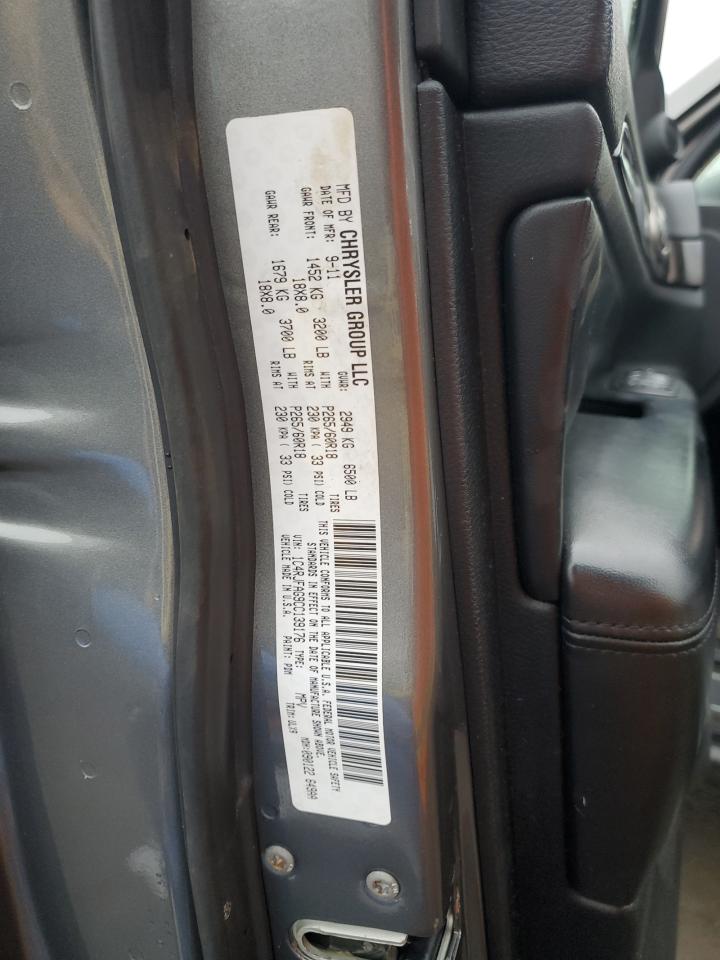 2012 Jeep Grand Cherokee VIN 1C4RJFAG9CC139176 Copart auction photo, front end damage thumbnail 14