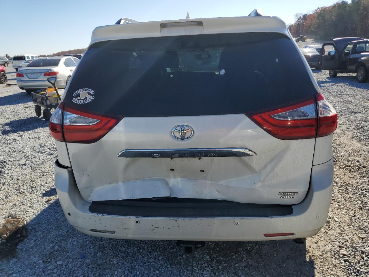 2017 Toyota Sienna VIN 5TDDZ3DC9HS177040 Copart auction photo, rear end damage thumbnail 6