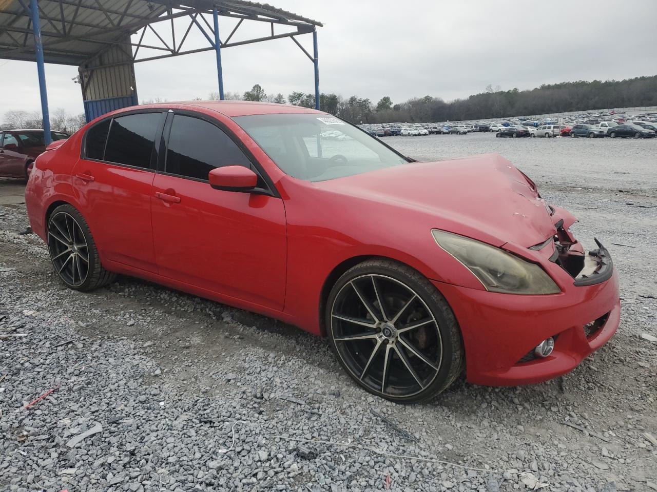 2013 Infiniti G VIN JN1CV6AP5DM301474 Copart auction photo, front end / minor dent/scratches damage thumbnail 4