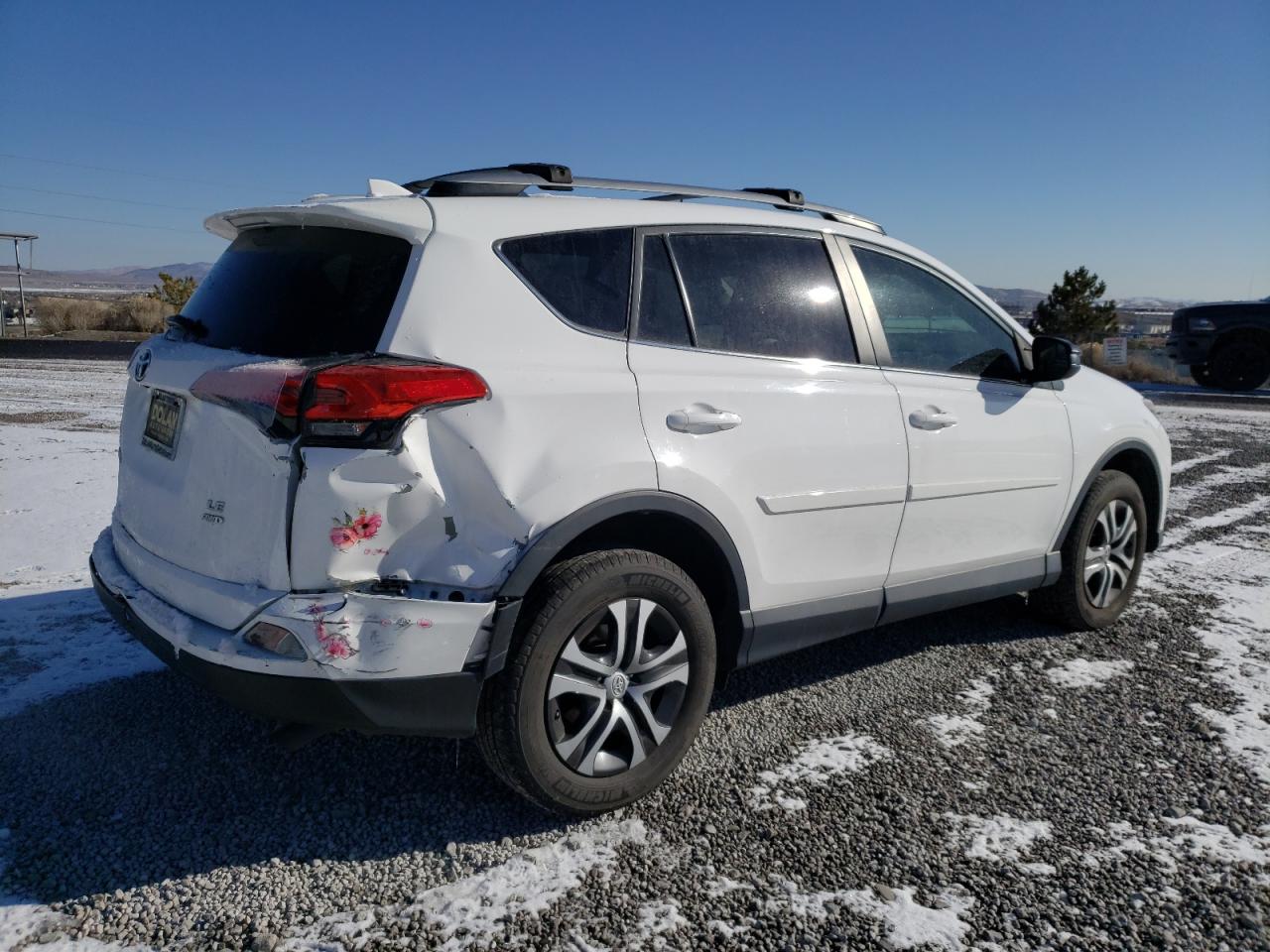 2018 Toyota RAV 4 VIN 2T3BFREV3JW764213 Copart auction photo, rear end damage thumbnail 3