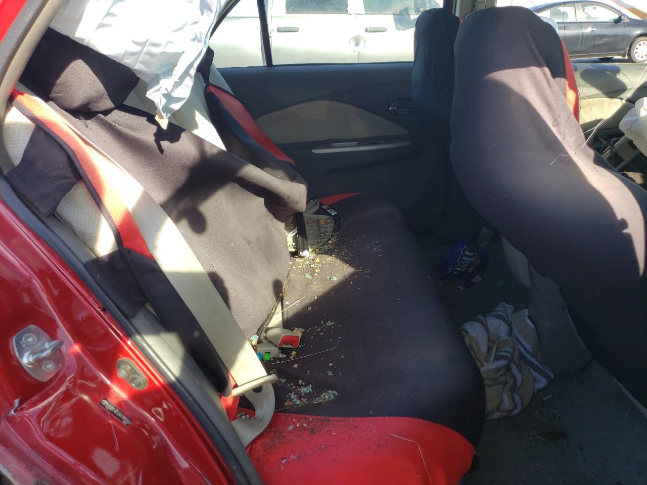 2010 Toyota Yaris VIN JTDBT4K33A1380008 Copart auction photo, rollover damage thumbnail 10