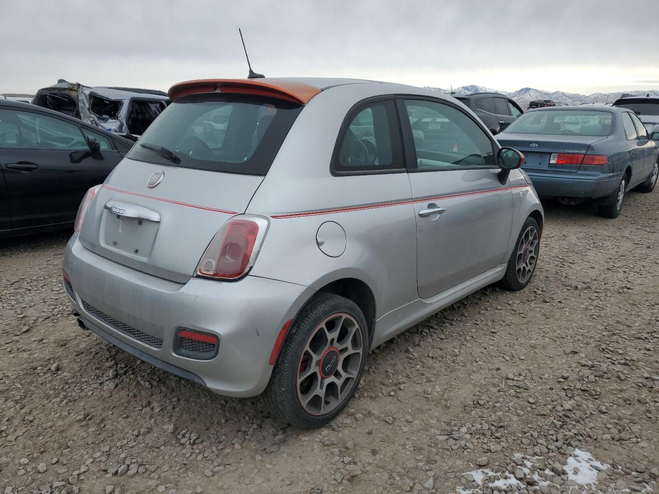 2012 Fiat 500 VIN 3C3CFFBRXCT116196 Copart auction photo, side damage thumbnail 3