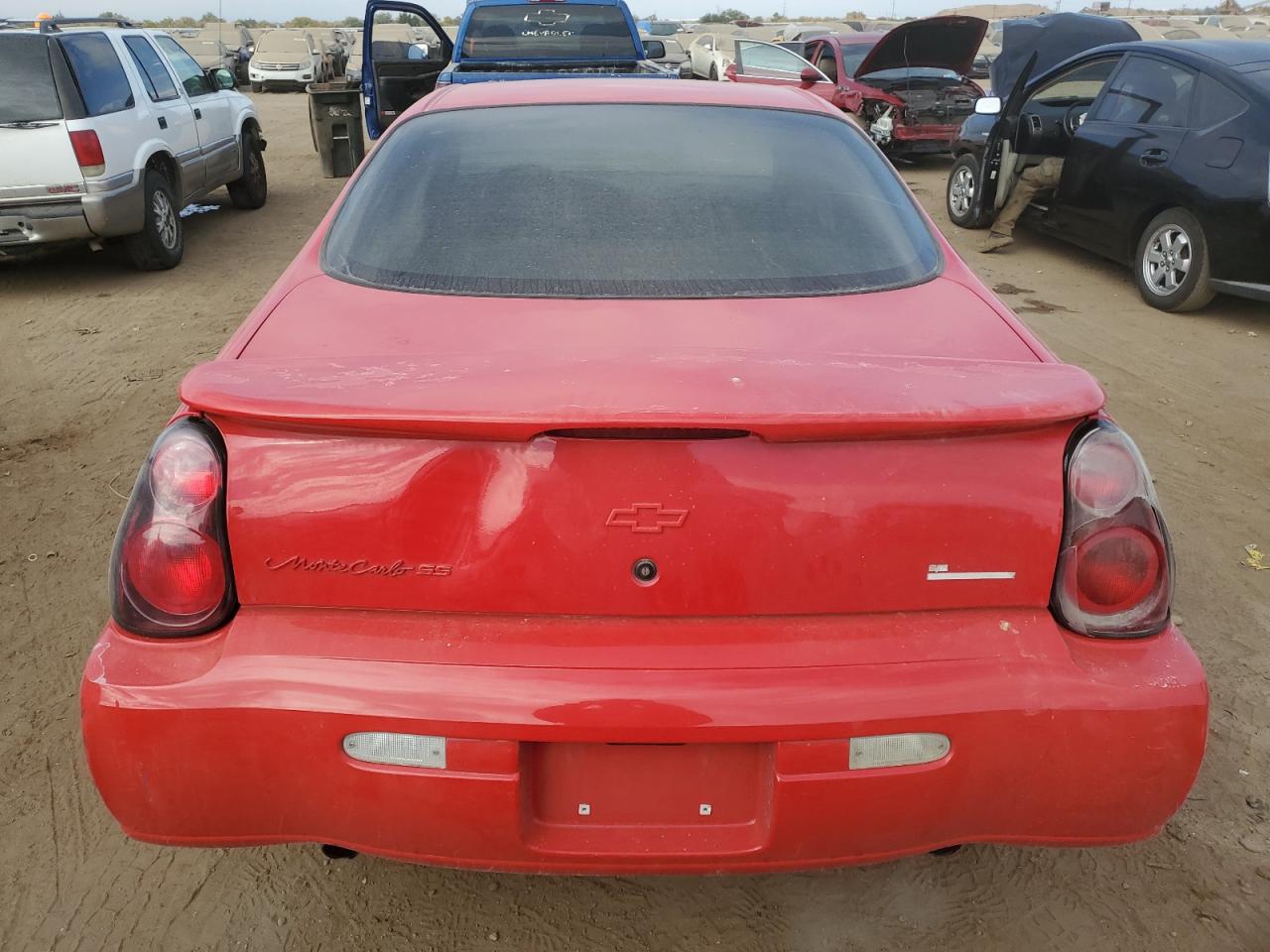 2002 Chevrolet Monte Carlo VIN 2G1WX15K029249437 Copart auction photo, front end / side damage thumbnail 6