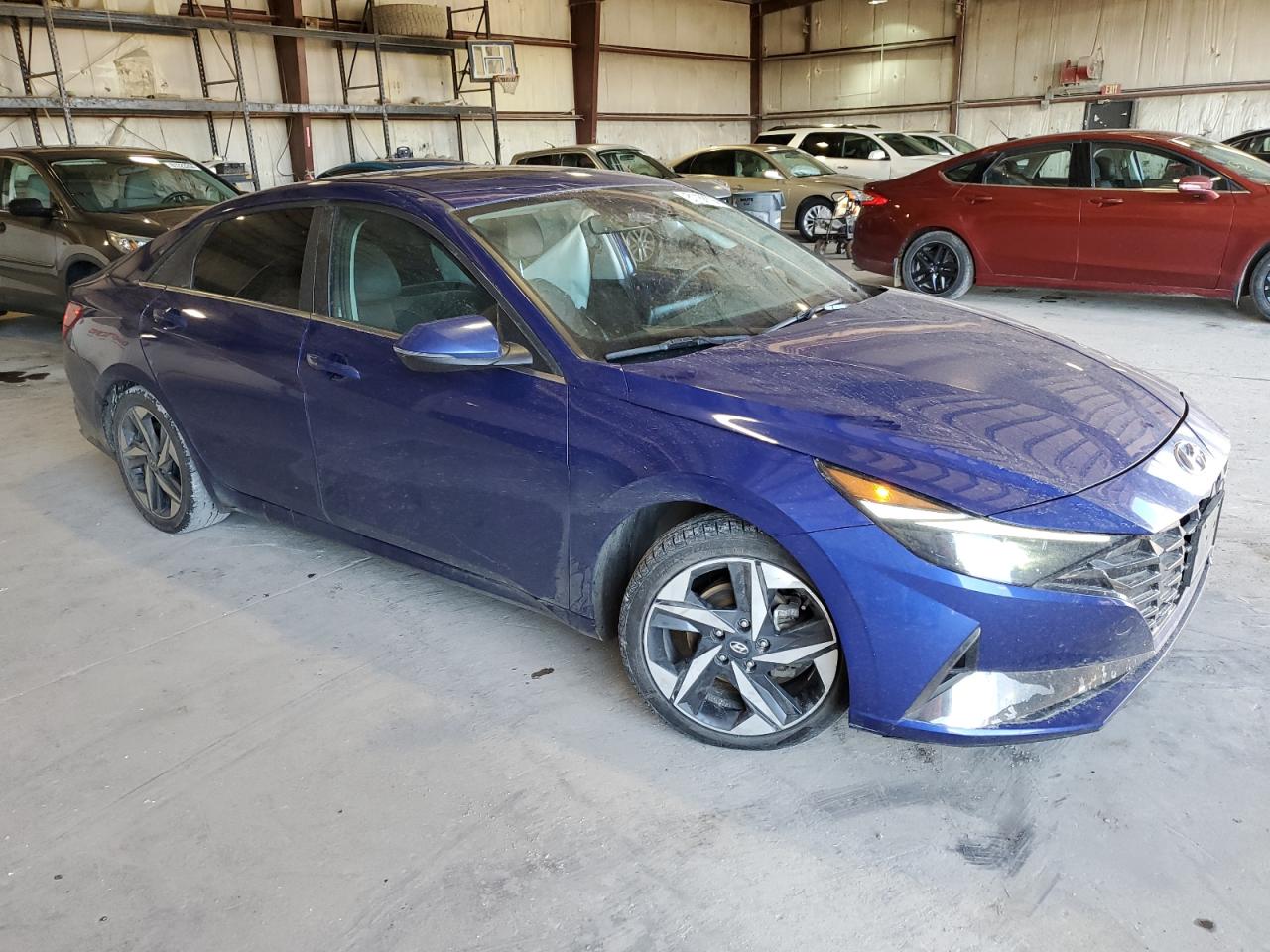 2022 Hyundai Elantra VIN KMHLP4AG4NU248291 Copart auction photo, side / minor dent/scratches damage thumbnail 4