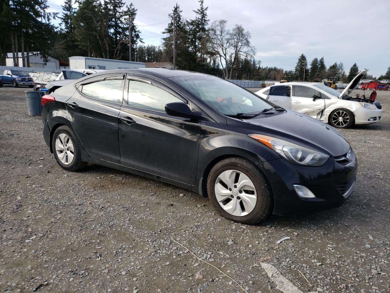 2013 Hyundai Elantra VIN 5NPDH4AE5DH325568 Copart auction photo, rear end damage thumbnail 4