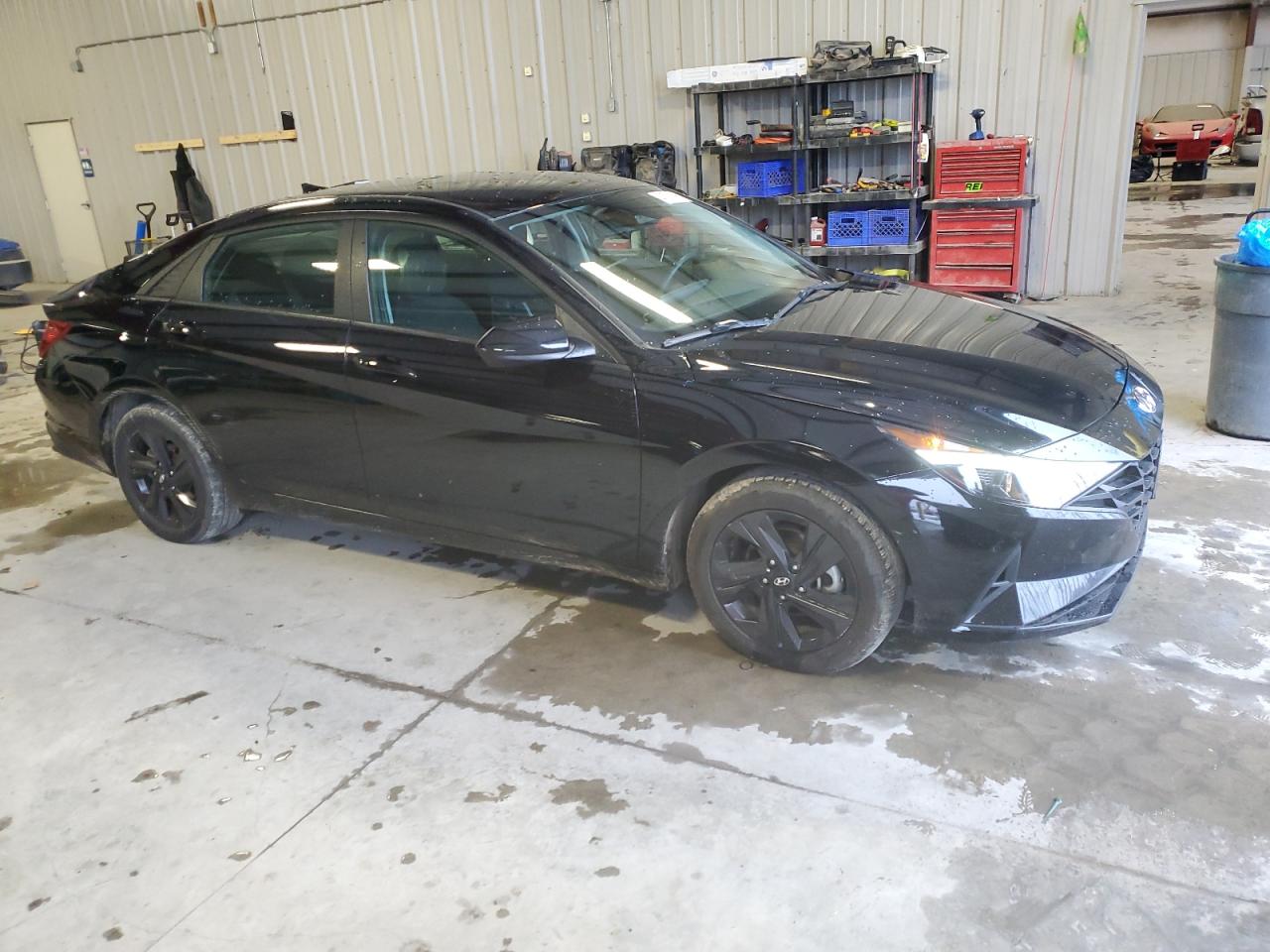 2021 Hyundai Elantra VIN KMHLM4AG0MU176383 Copart auction photo, rear end / side damage thumbnail 4