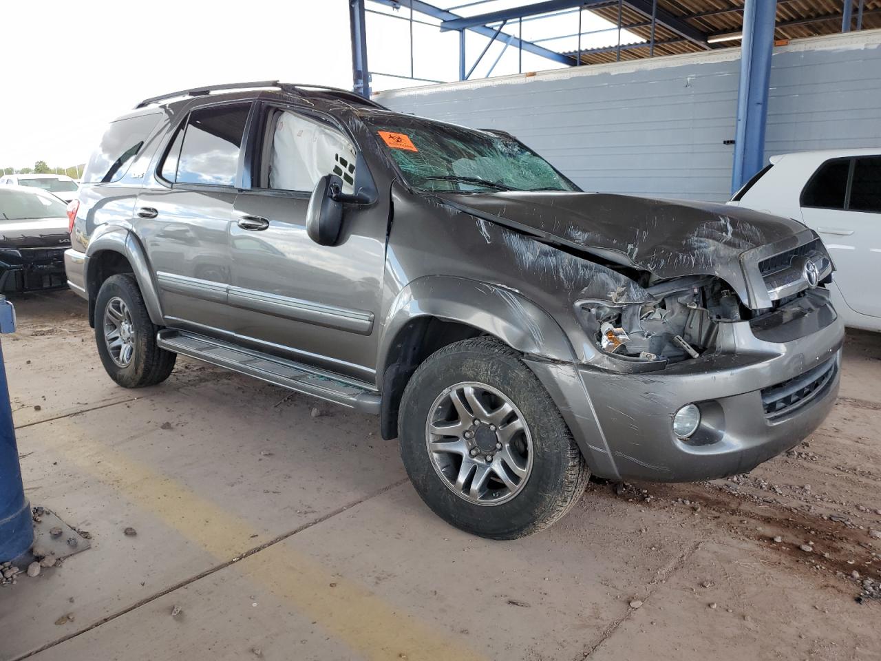 2006 Toyota Sequoia VIN 5TDBT44A06S259426 Copart auction photo, rollover damage thumbnail 4