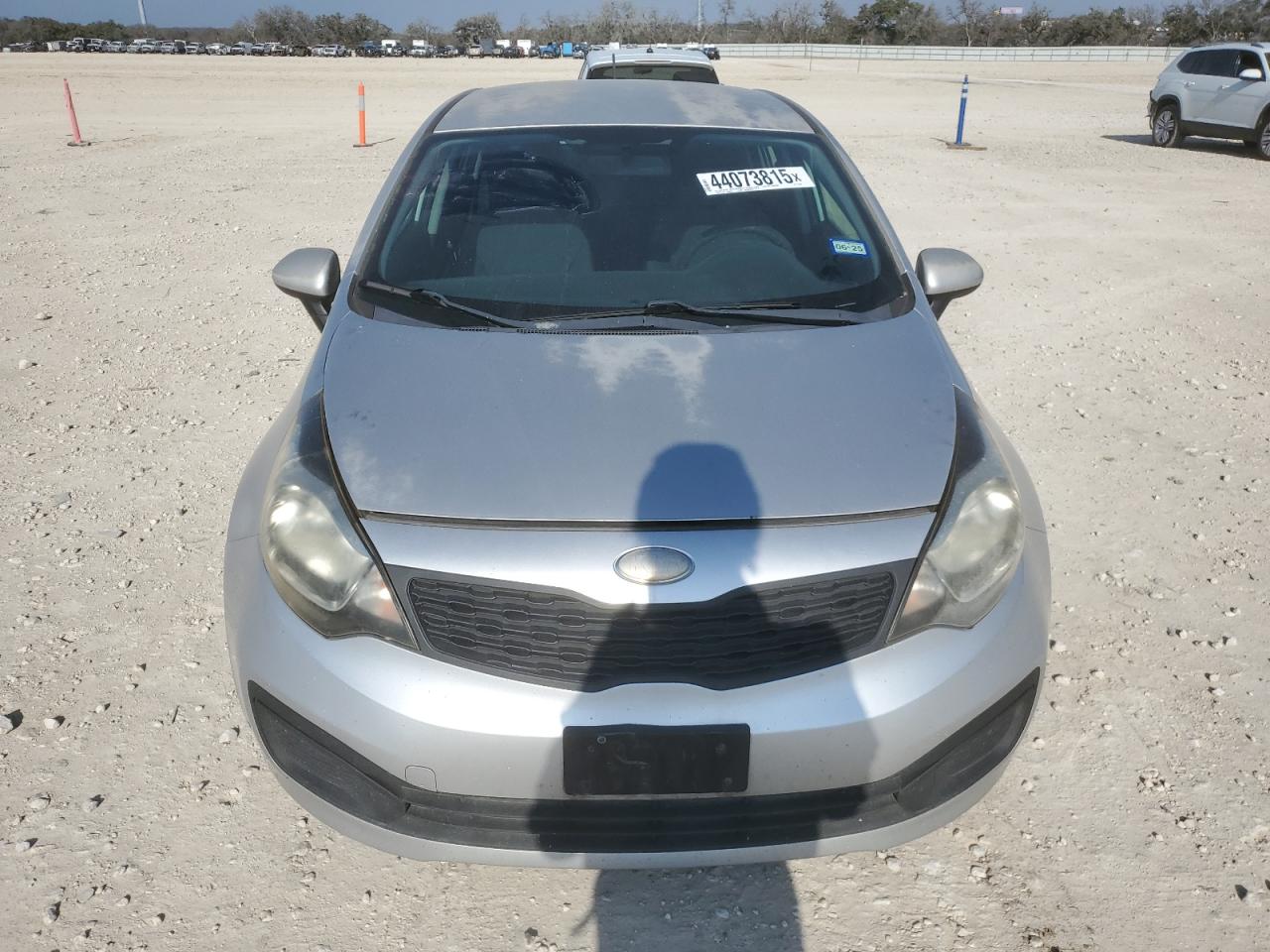 2013 KIA Rio VIN KNADM4A37D6215400 Copart auction photo, rear end / side damage thumbnail 5