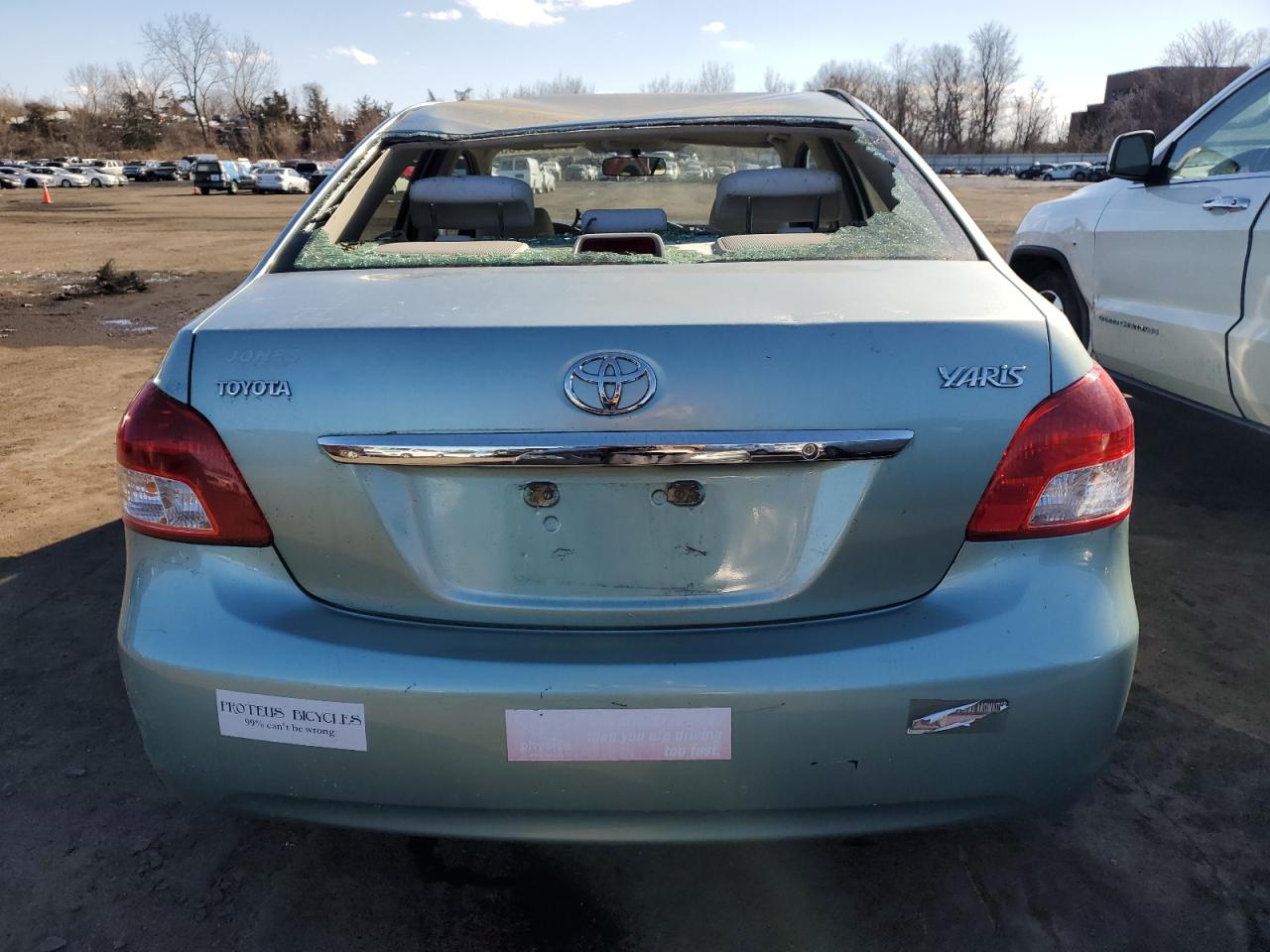 2009 Toyota Yaris VIN JTDBT903191330722 Copart auction photo, top/roof damage thumbnail 6