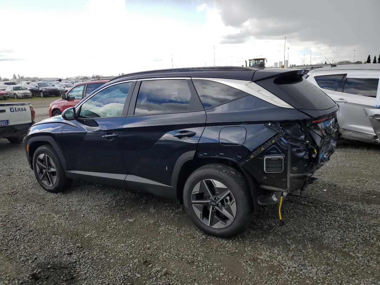 2025 Hyundai Tucson VIN KM8JCDD10SU295503 Copart auction photo, rear end damage thumbnail 2