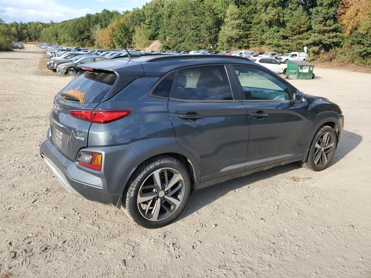2018 Hyundai Kona VIN KM8K5CA54JU103188 Copart auction photo, undercarriage / side damage thumbnail 3