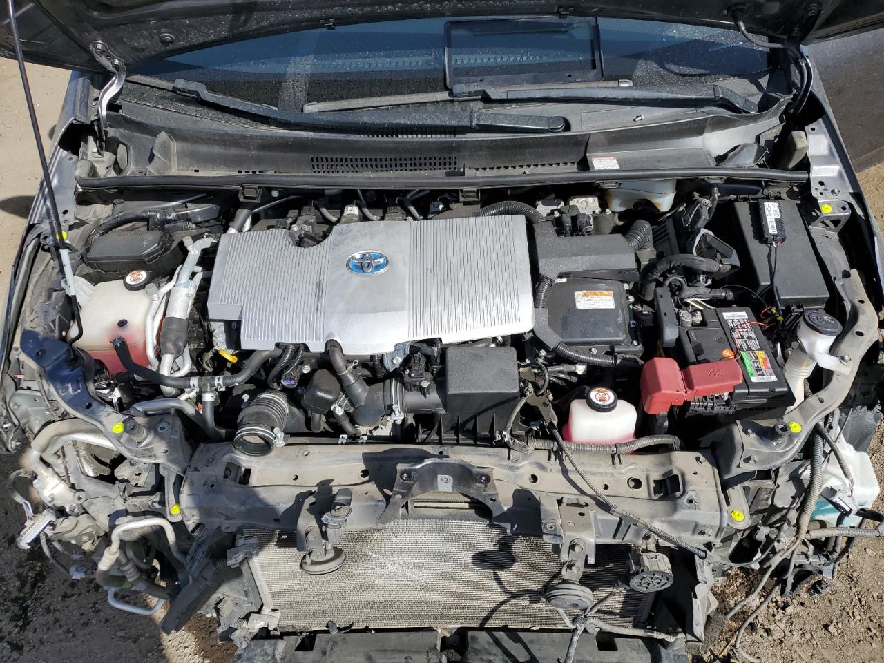 2020 Toyota Prius VIN JTDKARFP3L3141713 Copart auction photo, front end / rear end damage thumbnail 11