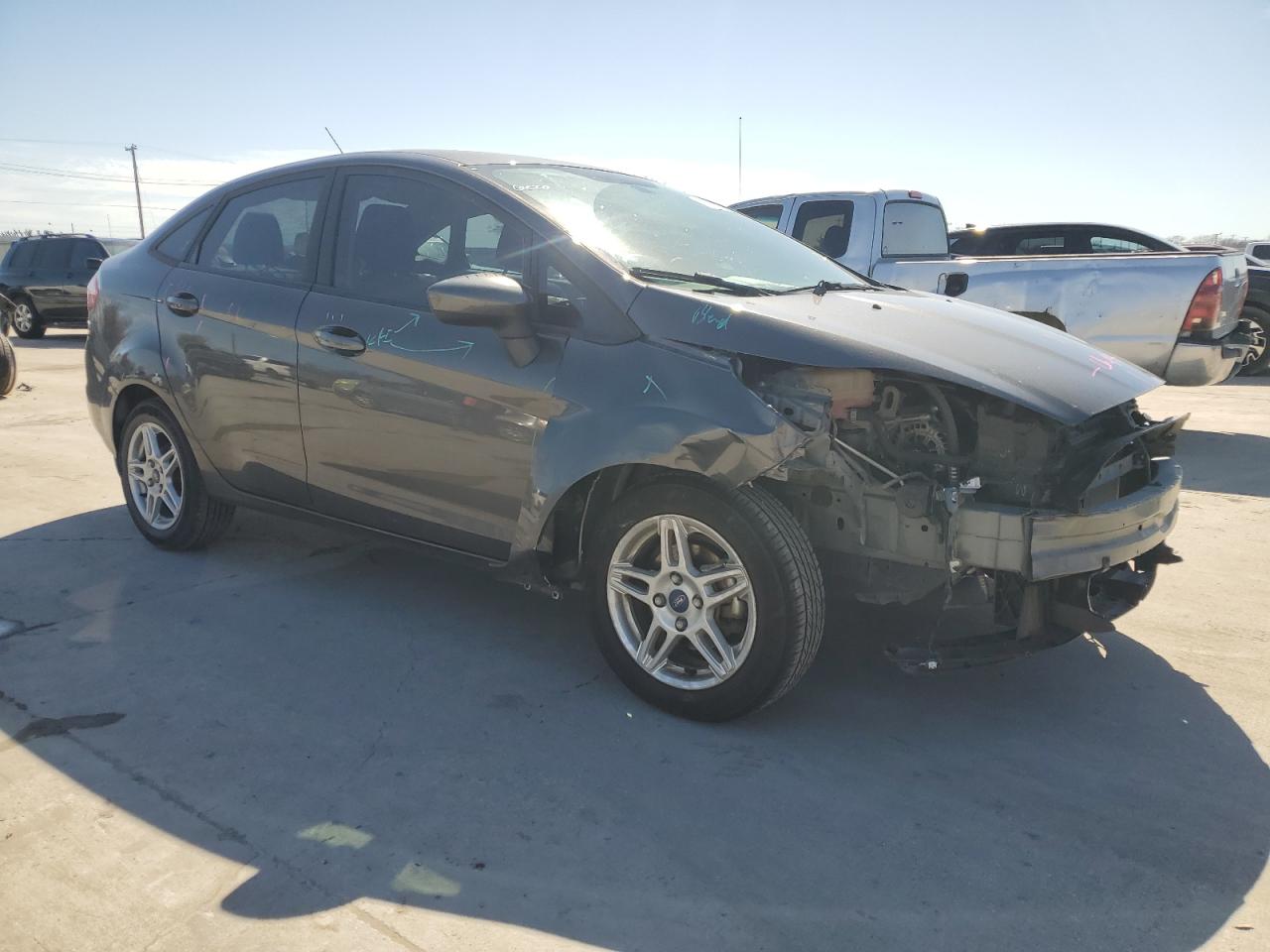 2018 Ford Fiesta VIN 3FADP4BJ2JM109655 Copart auction photo, front end damage thumbnail 4