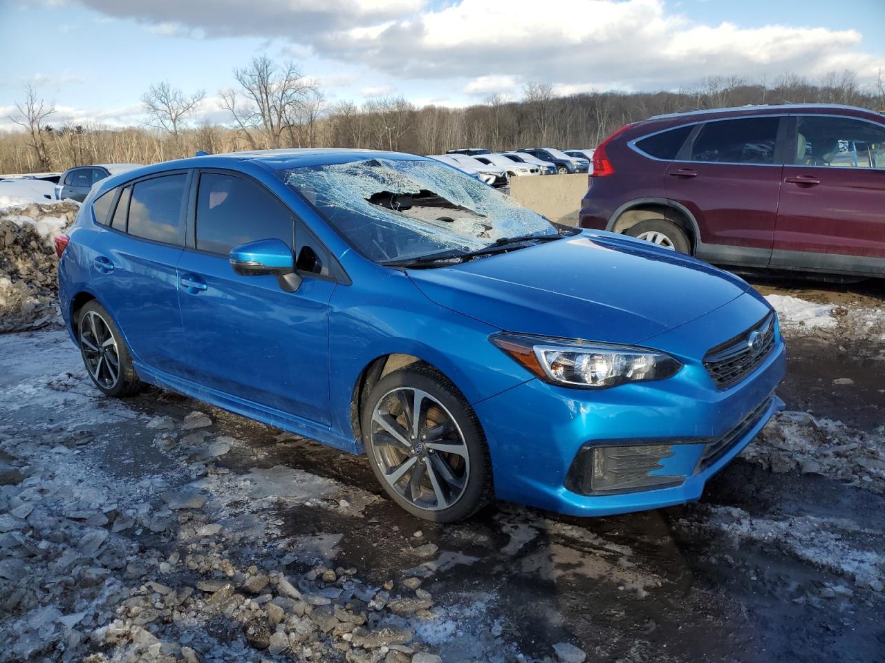 2020 Subaru Impreza VIN 4S3GTAM60L3711114 Copart auction photo, top/roof damage thumbnail 4