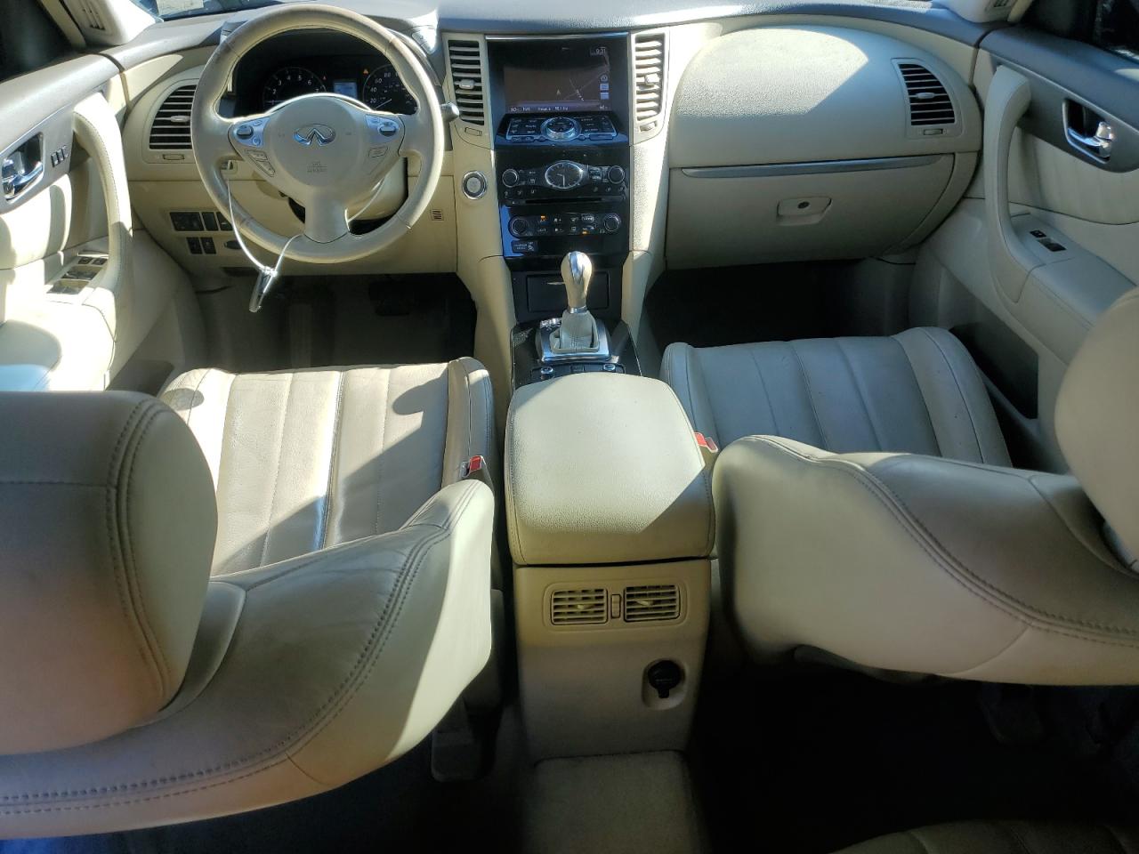 2015 Infiniti QX70 VIN JN8CS1MU1FM380112 Copart auction photo, side damage thumbnail 8