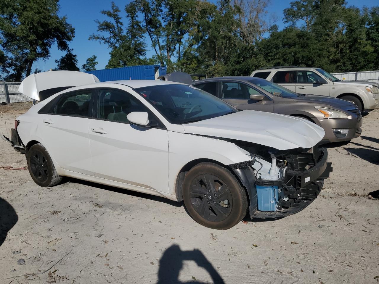 2022 Hyundai Elantra VIN 5NPLM4AG7NH072201 Copart auction photo, rear end / front end damage thumbnail 4