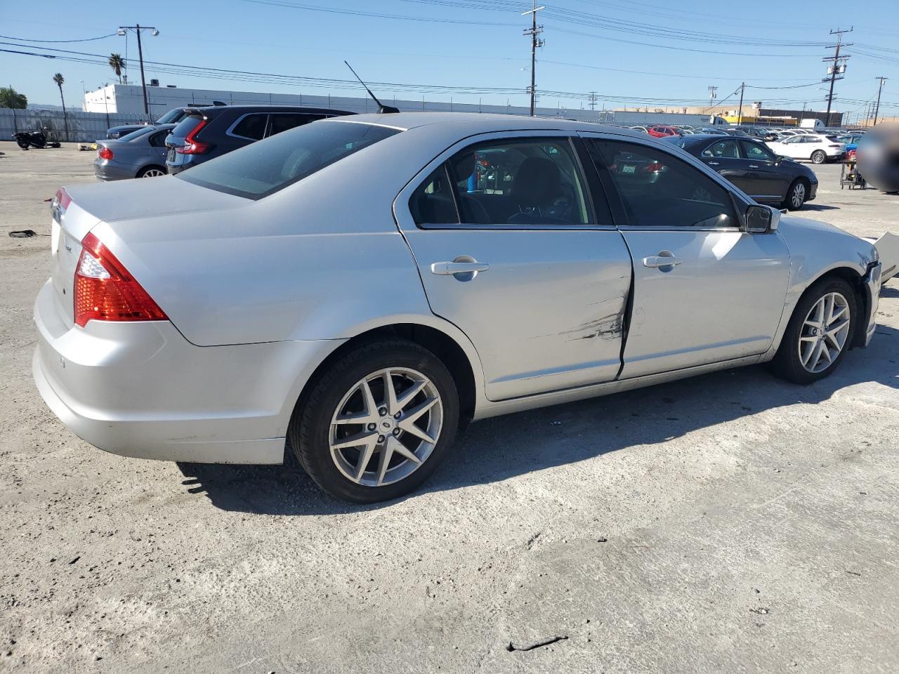 2011 Ford Fusion VIN 3FAHP0JA7BR346738 Copart auction photo, side / front end damage thumbnail 3