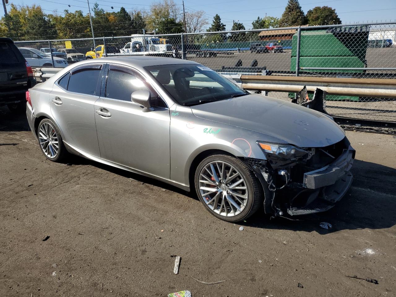 2015 Lexus IS VIN JTHCF1D21F5029496 Copart auction photo, side damage thumbnail 4