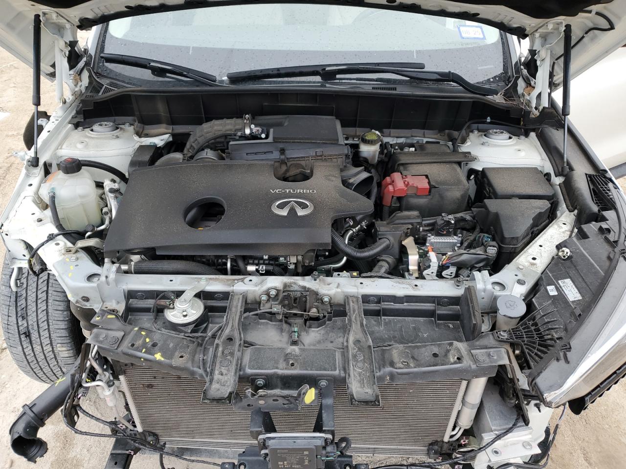2021 Infiniti QX50 VIN 3PCAJ5BA1MF101768 Copart auction photo, front end / side damage thumbnail 11
