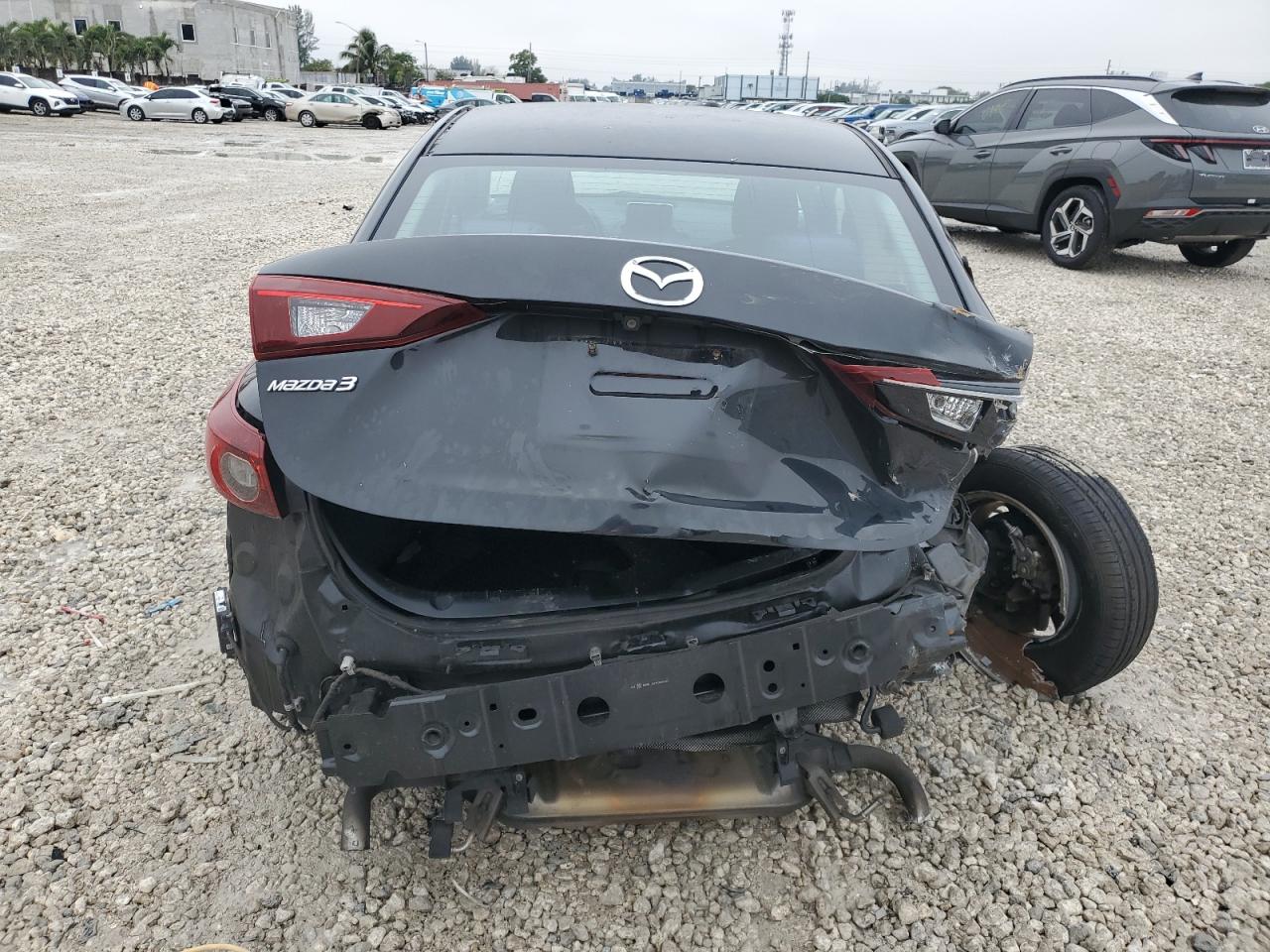 2016 Mazda 3 VIN JM1BM1U79G1302062 Copart auction photo, rear end damage thumbnail 6
