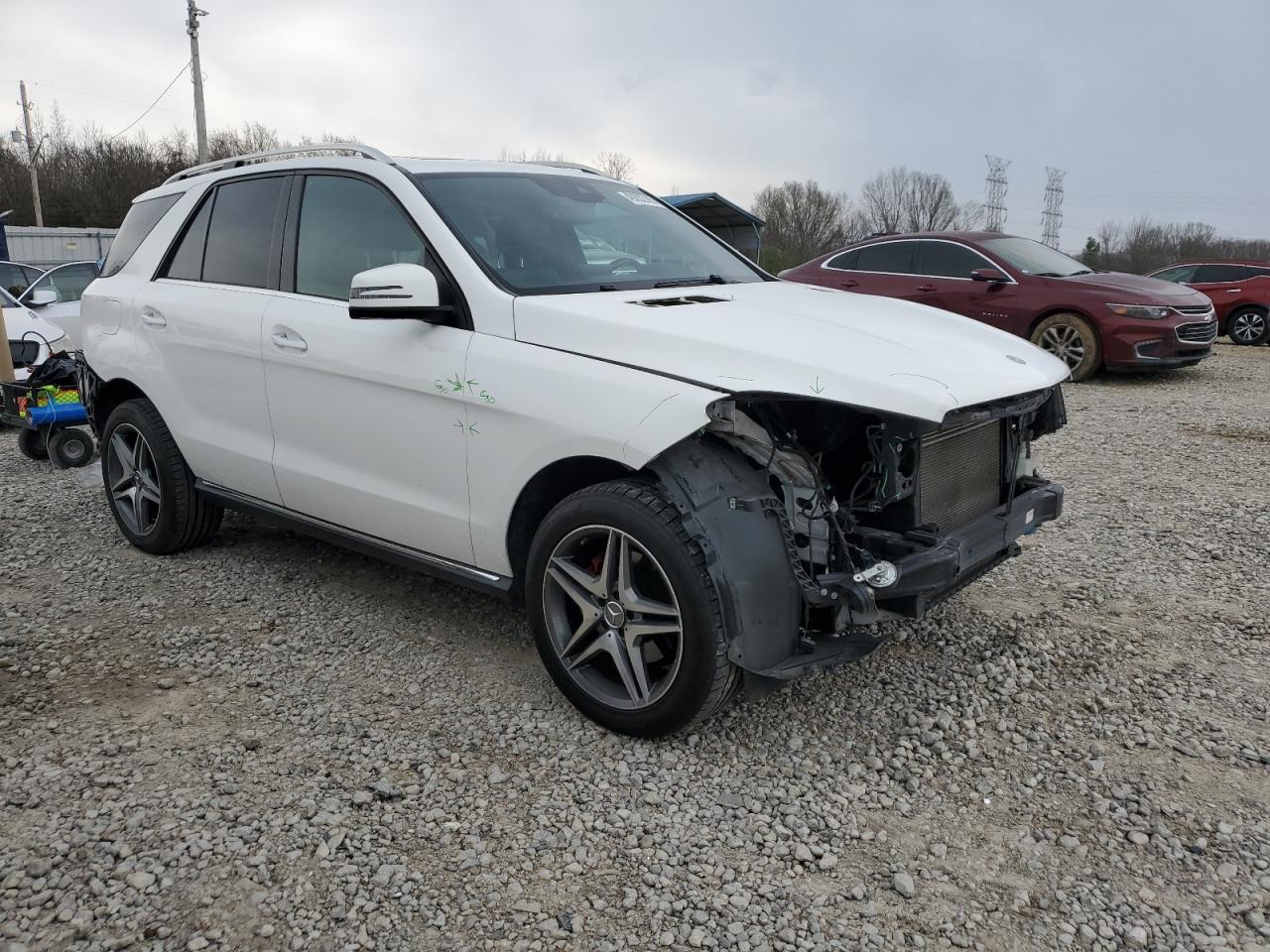 2018 Mercedes-Benz GLE VIN 4JGDA5HB8JB184221 Copart auction photo, front end / rear end damage thumbnail 4