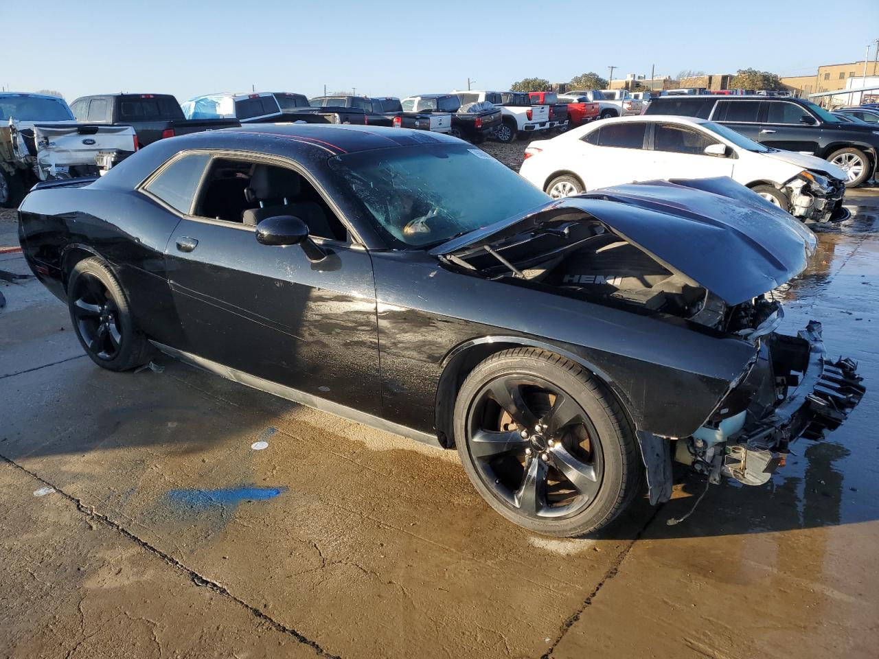 2013 Dodge Challenger VIN 2C3CDYBTXDH616253 Copart auction photo, front end / hail damage thumbnail 4