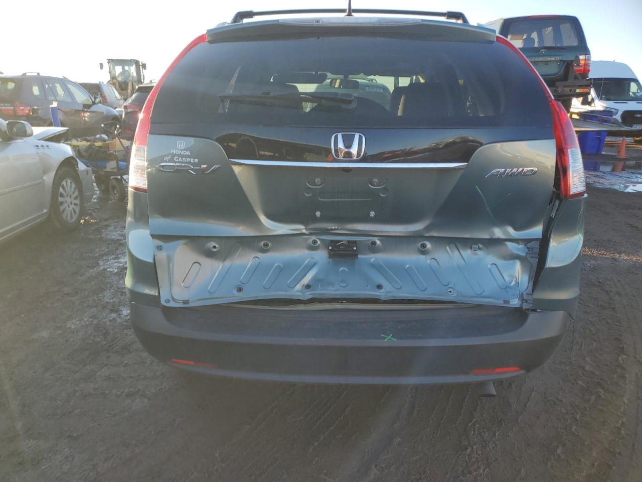 2012 Honda CR-V VIN 2HKRM4H70CH613862 Copart auction photo, all over damage thumbnail 6