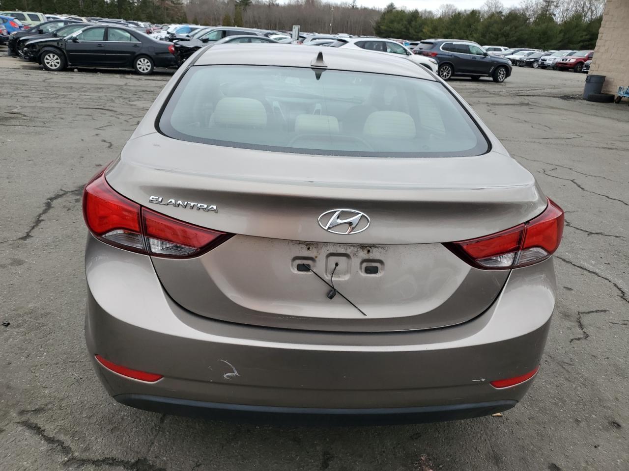 2014 Hyundai Elantra VIN 5NPDH4AEXEH520759 Copart auction photo, front end damage thumbnail 6