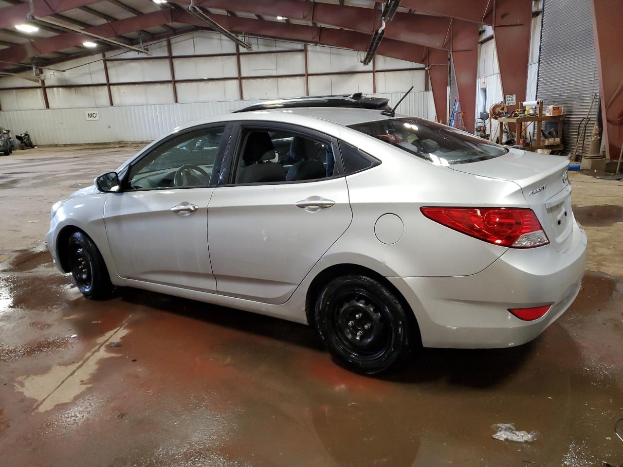 2014 Hyundai Accent VIN KMHCT4AE8EU641947 Copart auction photo, vandalism / mechanical damage thumbnail 2