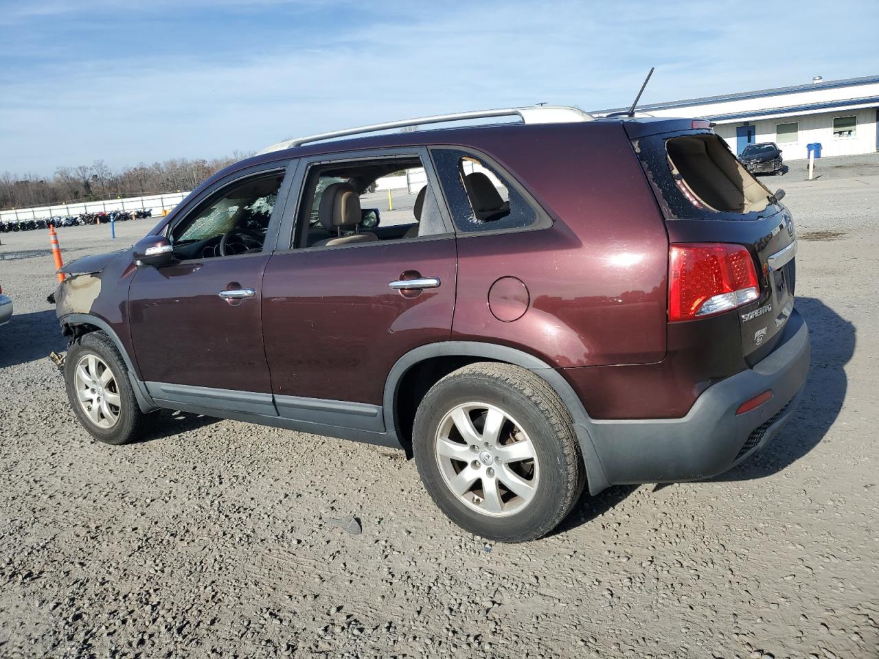 2013 KIA Sorento VIN 5XYKT3A66DG321478 Copart auction photo, burn - engine / burn - interior damage thumbnail 2