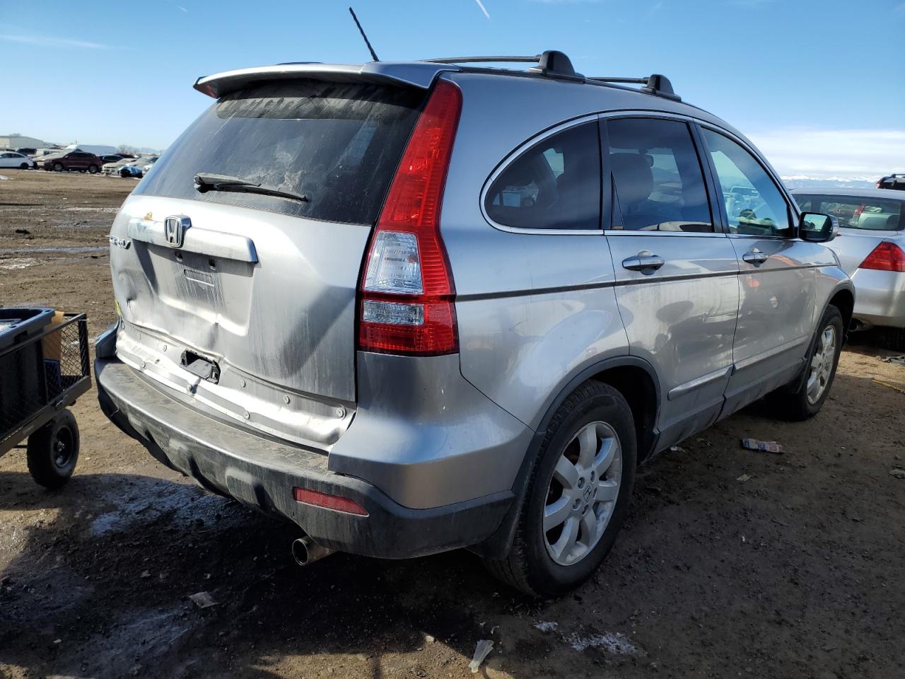 2007 Honda CR-V VIN JHLRE48787C008098 Copart auction photo, rear end damage thumbnail 3