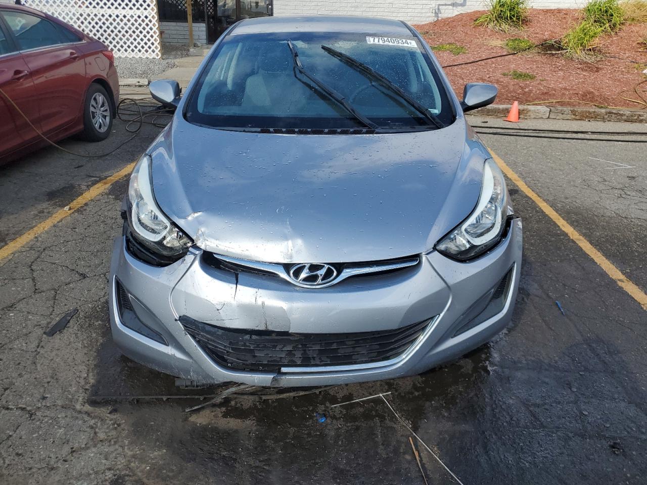 2016 Hyundai Elantra VIN 5NPDH4AE1GH720237 Copart auction photo, front end / undercarriage damage thumbnail 5
